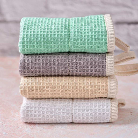 Eco-Friendly Reusable Kitchen Dish Cloth 100% Organic Cotton & Natural Sisal Dual-Sided Cleaning Cloth