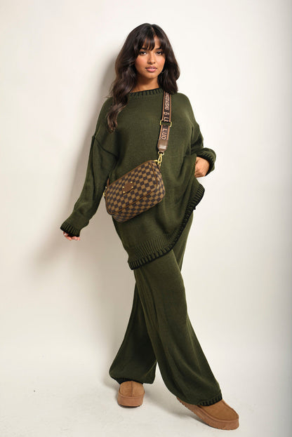 Chic, Cozy & Effortless – Stylish Knitted Co-Ord Set