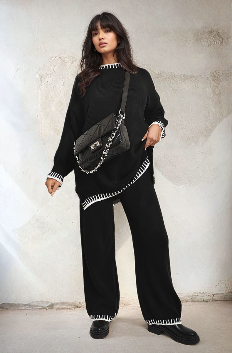 Chic, Cozy & Effortless – Stylish Knitted Co-Ord Set